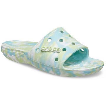 Crocs Klassiska Marbled Badtofflor Dam Turkos | Sverige 0610SGLO